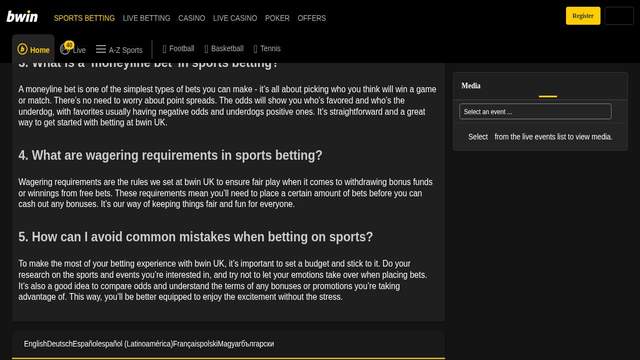 Bwin casino screenshot